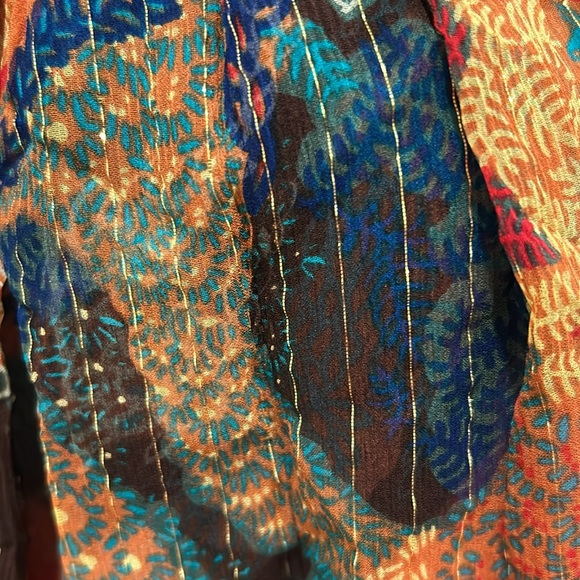 A.L.C. Dana Metallic Stripe
Long Sleeve Silk Blouse - Picture 7 of 9